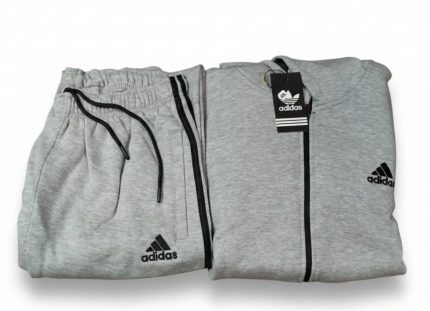 Men’s Grey Hoodie & Trouser Tracksuit Set – Comfortable Sportswear for Gym & Casual Wear | Tracksuit For Mens