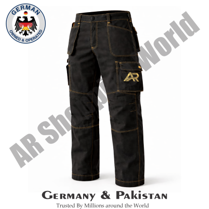 Heavy Duty Black Twill Cotton Workwear Pant, Safety Pant