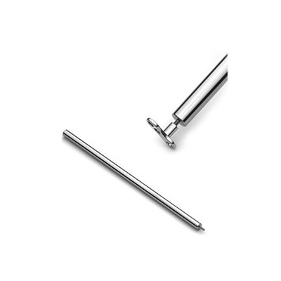 Insertion Taper for dermal anchors and internally threaded jewelry.